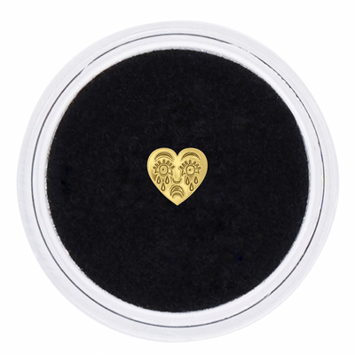 18k Gold Tooth Gem CRYING HEART
