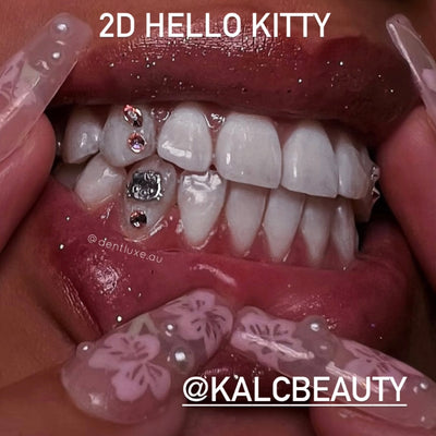 18k Gold Tooth Gem HELLO KITTY