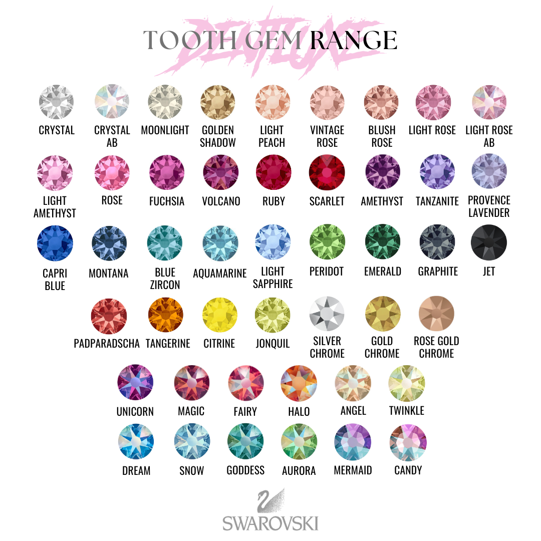 Swarovski Tooth Gems - AURORA