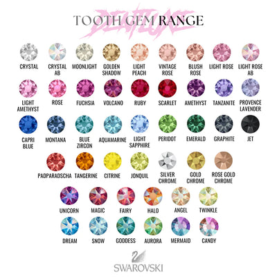 Swarovski Tooth Gems - CRYSTAL